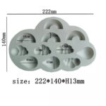 Rainbow Clouds Wax Melts Mold - Image 2
