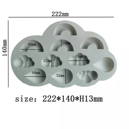 Rainbow Clouds Wax Melts Mold - Image 2