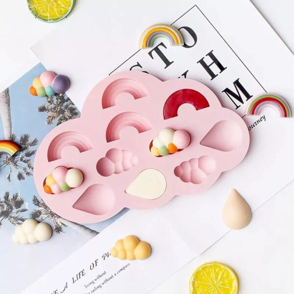 Rainbow Clouds Wax Melts Mold