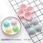 4 Cell Silicone Mold Half Sphere - Image 2
