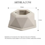 Mini Hexagone Candle Holder Mold - Image 2