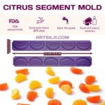 5 Cavities Citrus Segment Mold