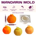 Orange & Mandarin Shaped Candle Mold - Image 2