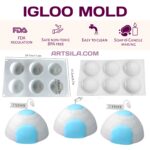 6 Cavities Igloo Shape Mold - Image 2