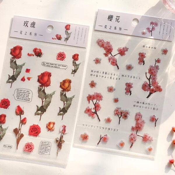 Flower Stickers, for Decorating