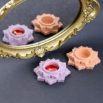 Blooming Lotus Shape Candle Holder Mold