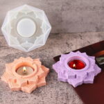 Blooming Lotus Shape Candle Holder Mold - Image 2
