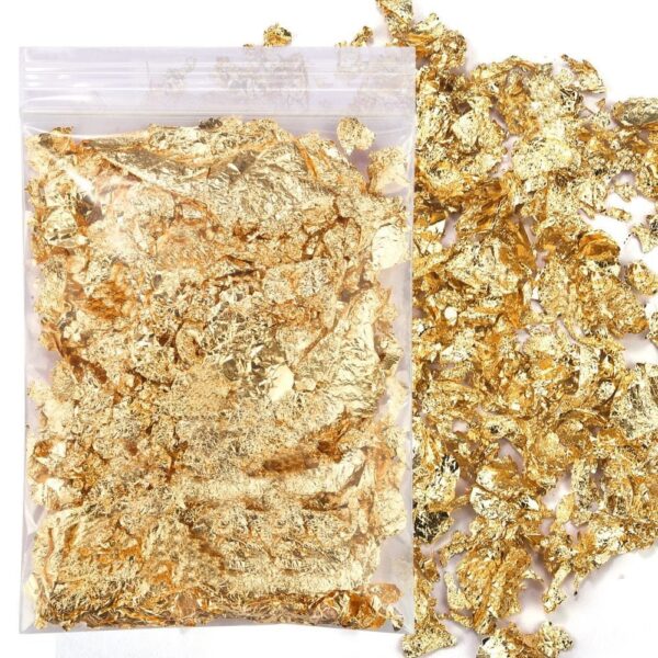 Shiny Gold Leaf Flakes