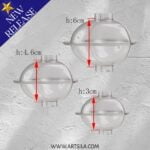 3 Set Heart Shape Acrylic Candle Mold - Image 3