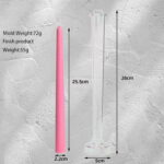 26cm high Acrylic Taper Candle Mold - Image 2