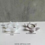 Rose Shape Candle Holder Mold - Image 2