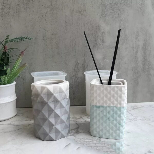 Hexagon Long Flowerpot Mold