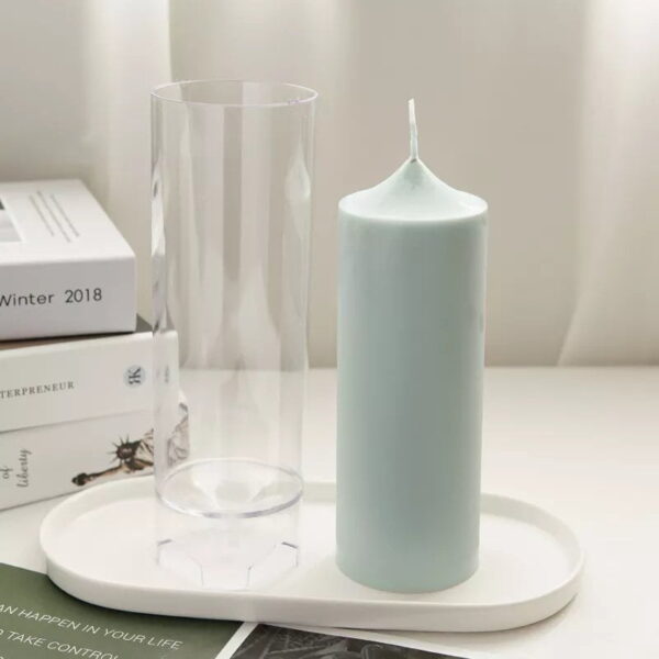 17,5×6cmPointed Top Cylindrical Candle Mold