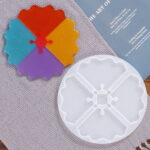 4 Coasters Resin Silicone Mold