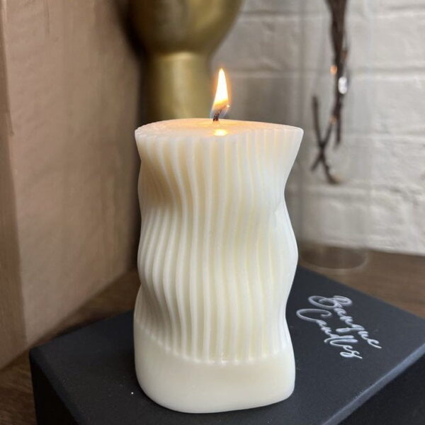 Wave Pillar Candle Mold