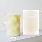 Wave Pillar Candle Mold - Image 2