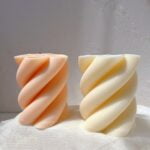 Big Ribbed Swirl Twisted Candle Mold - Image 6