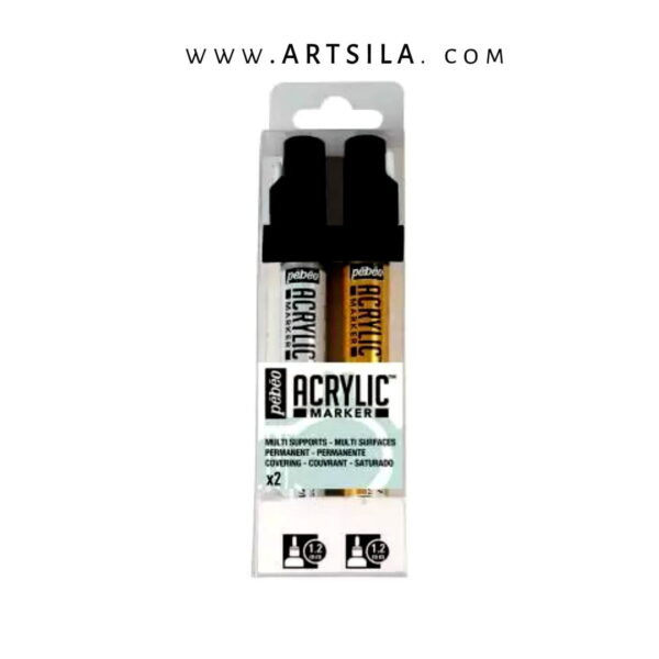 ACRYLIC MARKER SET 2 COLORS 1.2mm "PEBEO"