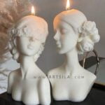 Candle Silicone Mold Beauty Body Shy Blindfolded - Image 2