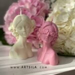 Candle Silicone Mold Beauty Body Shy Blindfolded