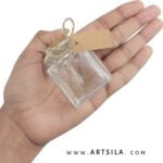 Square Glass Treat Jar with Cork Top - Image 4