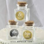 Square Glass Treat Jar with Cork Top - Image 8