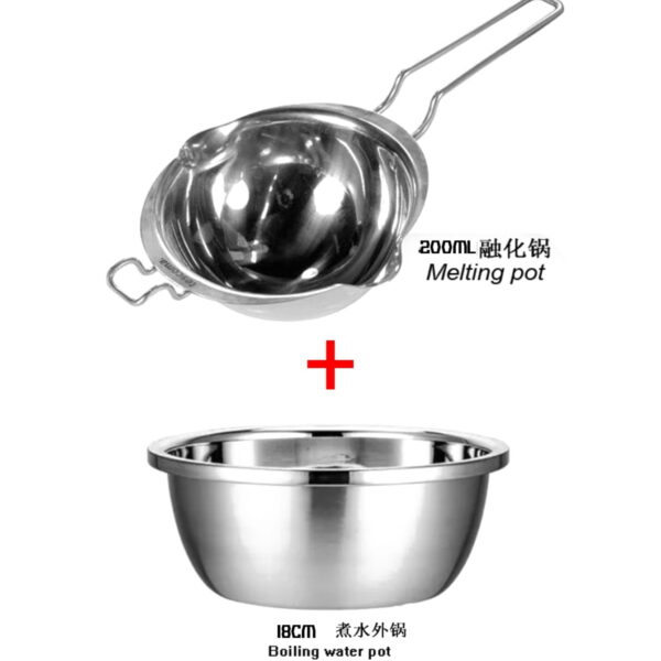 Wax Melting Stainless Steel Pot + Boiling Water Pot