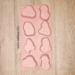 4 Silicone Molds Unique Wax Melts Designs