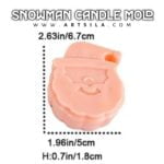 Snowman Shape Candle Mold