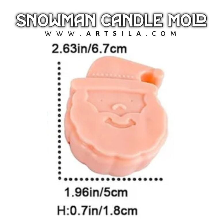 Snowman Shape Candle Mold