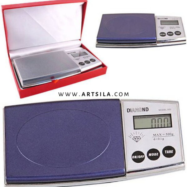 Precision Electronic Digital Scale with LCD Display from 0.1 to 500 grams