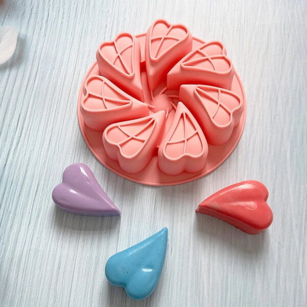 7 Hearts Silicone Mold