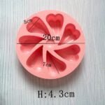 7 Hearts Silicone Mold - Image 3