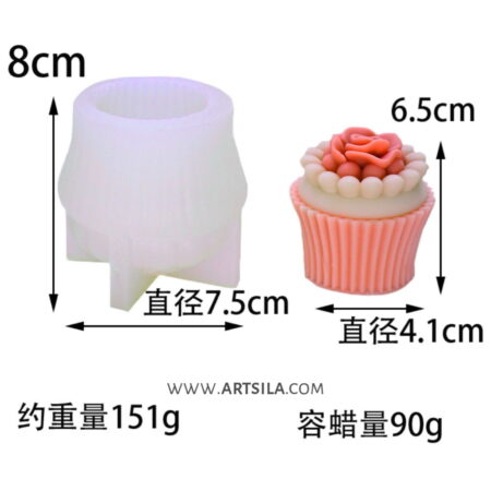 Bouquet of roses Shape Candle Mold - Rose