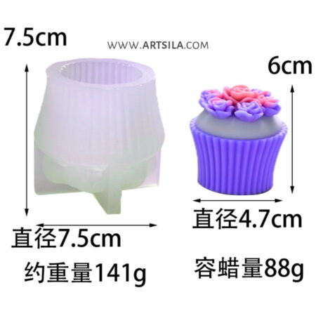 Bouquet of roses Shape Candle Mold - Multiflora