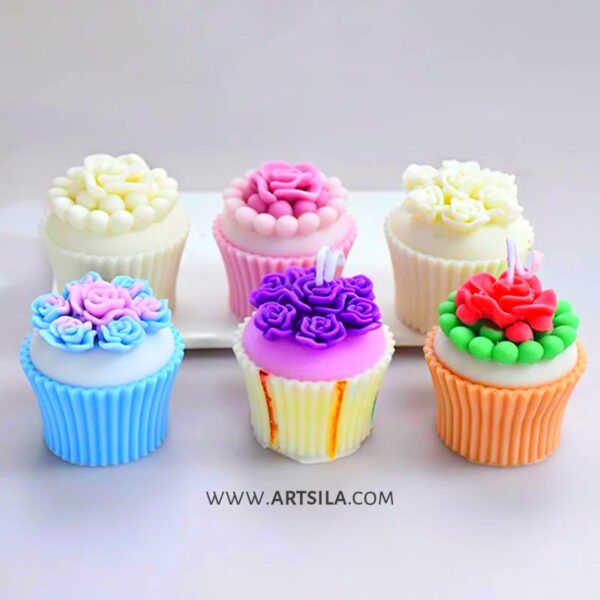 Bouquet of roses Shape Candle Mold