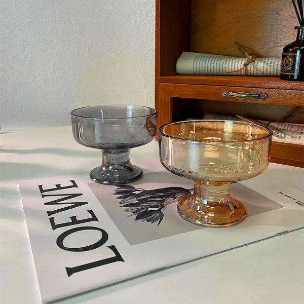New Glass Bowl Retro Candle Jar