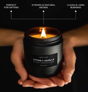 Black Glass Candle Jar With Golden Lid - Image 5