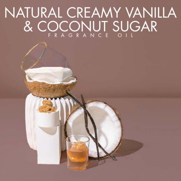 CREAMY VANILLA & COCONUT SUGAR FRAGRANCE OIL 100ml