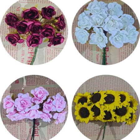 Decoration Flowers & Roses - MIX 4 COLORS