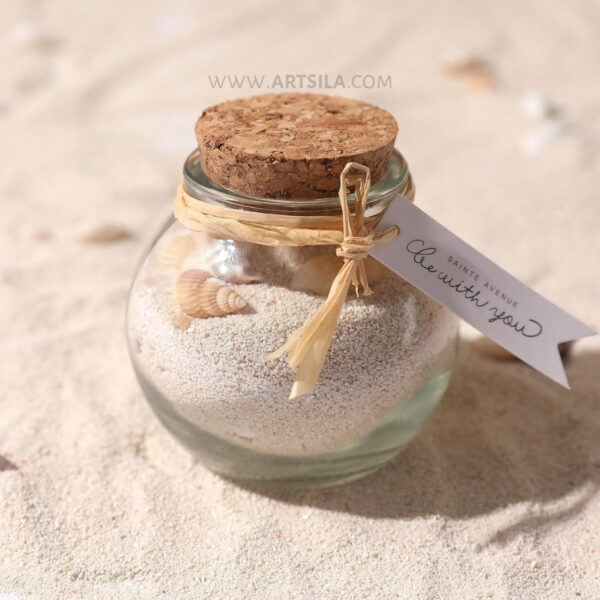 Glass Bottle Jar With Cock Lid