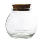 Glass Bottle Jar With Cock Lid - Image 2