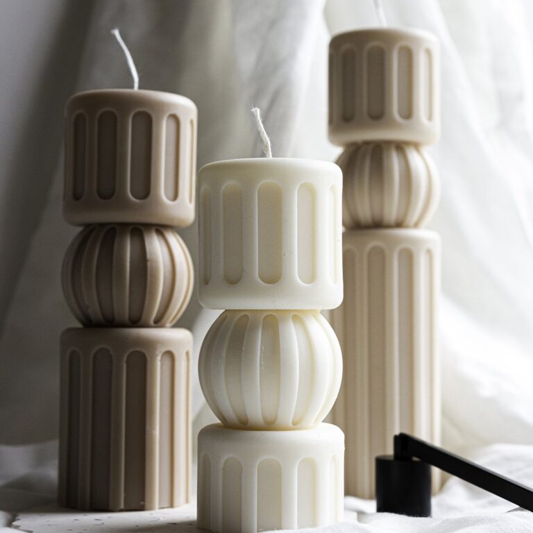 Stripe Pillar Candles Mold