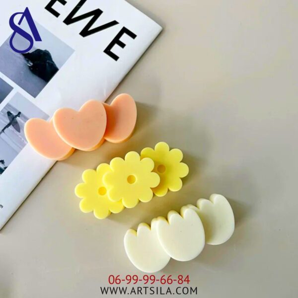 New Style Three Design Heart Rose Flower Mold