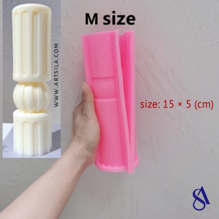 Stripe Pillar Candles Mold - medium