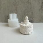 New Concrete Pot Mold  With Lid - Image 2