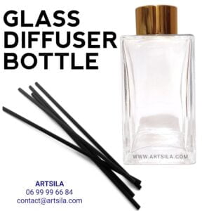 Square Glass Diffuser Bottle - Image 8