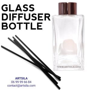Square Glass Diffuser Bottle - Image 11