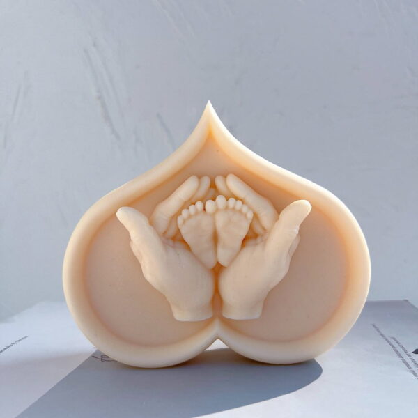 Baby Feet Heart Mold