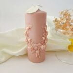Flower Carved Cylindrical Candle Mold - Image 4